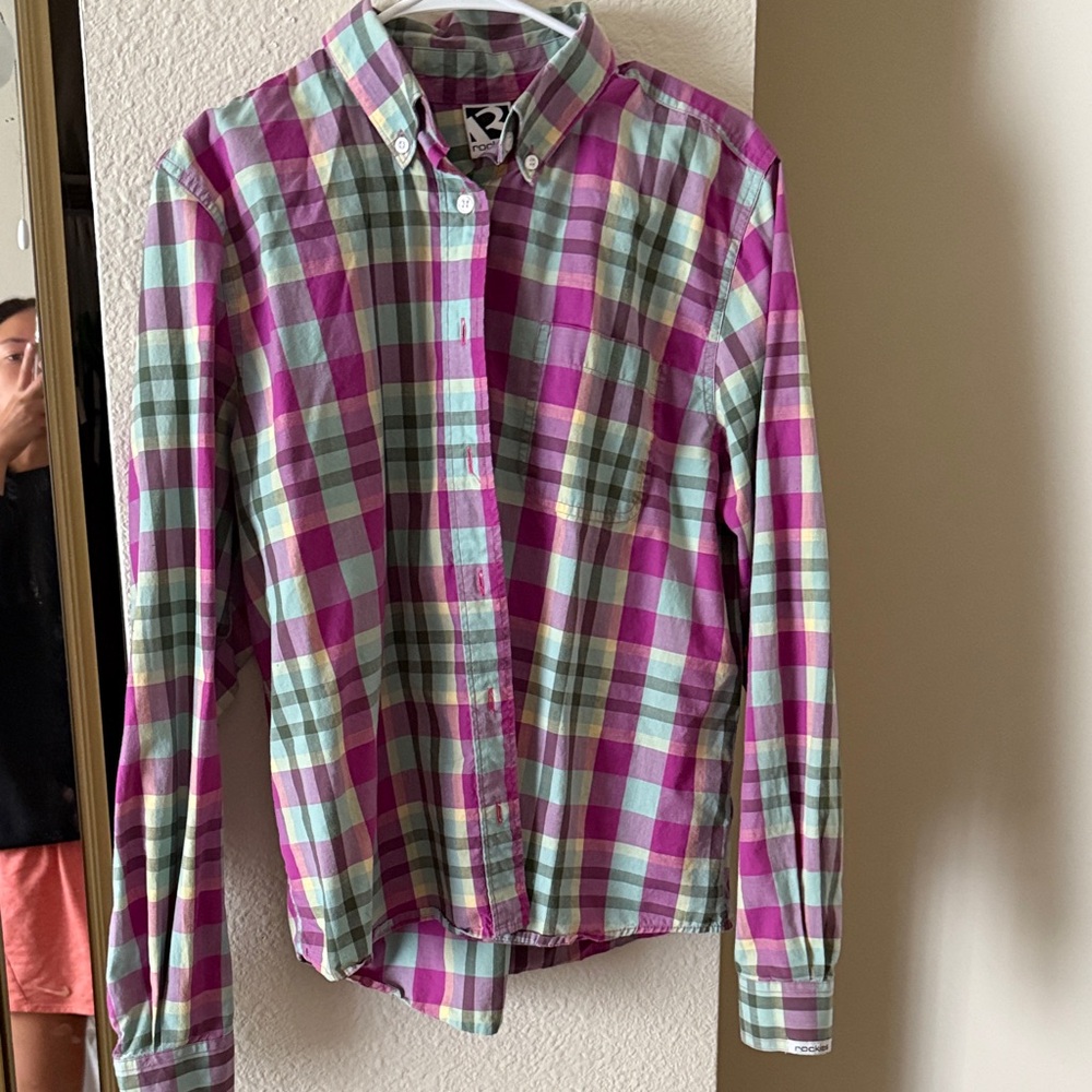 Rockies Multicolor Plaid Button Down Shirt